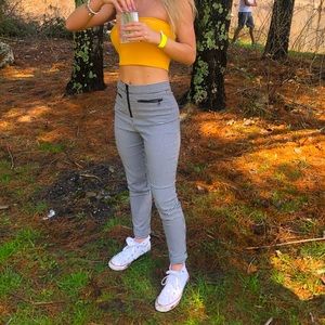 Urban Outfitters Women’s Black & White Plaid Trousers